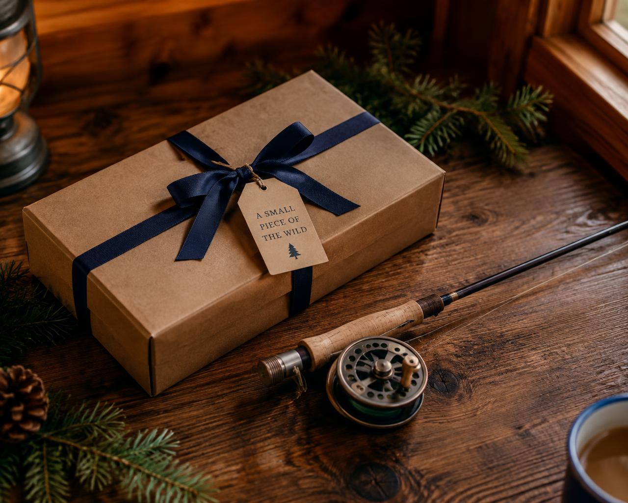 Gift-wrapped Little Angler box
